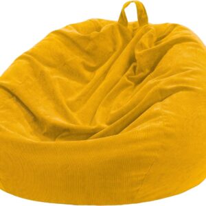 Bean Bag Chair Cover (No Filler) for Kids and Adults,Beanbag Stuffed Animal Storage Without Filling Plush Toys Holder and Organizer Soft Premium Corduroy 200L